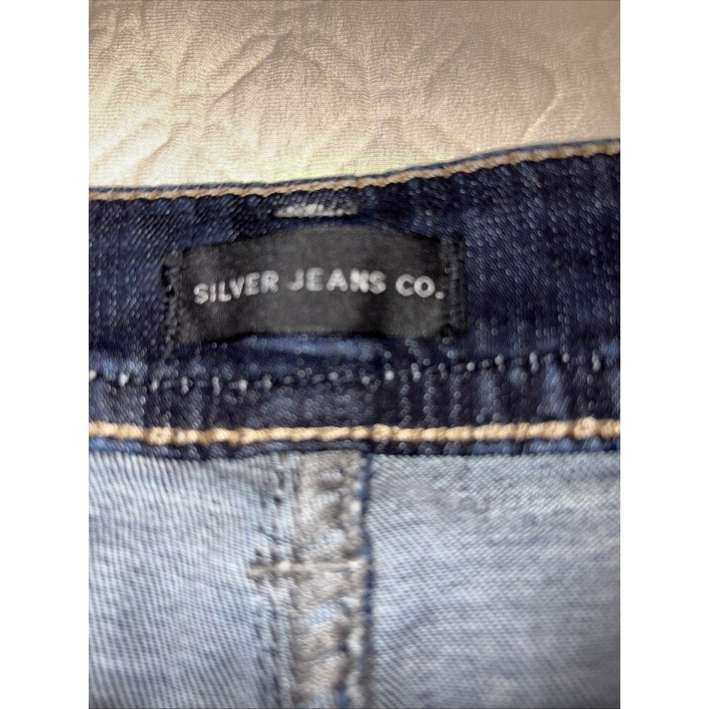 Silver Jeans Womens Size 24/30 Blue Denim Bootcut   Dark Wash - Picture 5 of 10